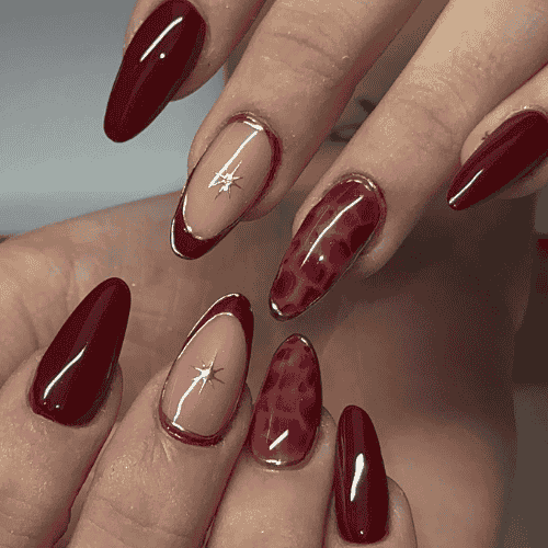 classy nail extension design