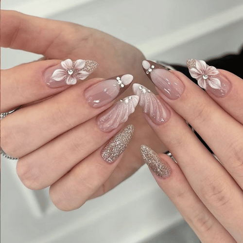 nail design bridal